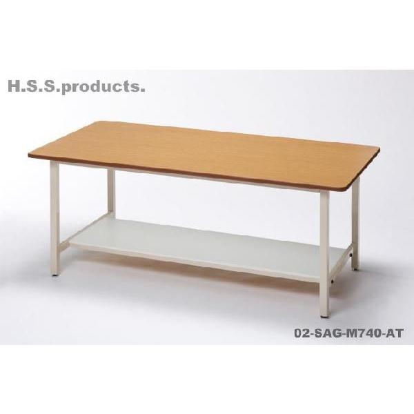 (TAURUS)定番作業台（工場作業テーブル/ワークテーブル）９００×１８００×高７４０（天板メラミ...