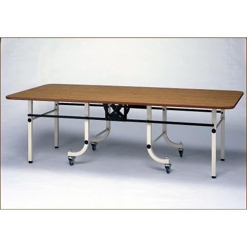 折りたたみ作業台EX　折りたたみ作業テーブル　アイボリー：立ち仕事用（HIRANO）大型1200×2...