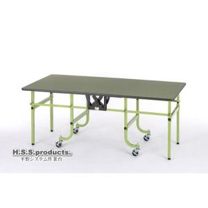 折りたたみ作業台DX 折りたたみ作業テーブル グリーン 緑：立ち仕事用