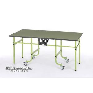 折りたたみ作業台 折りたたみ作業テーブル ブラック：立ち仕事用