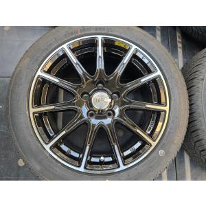 DUNLOP 03 205/55R17 社外アルミホイール付 バリ山状態良好 激安 4本SET】ダンロップ ウインターマックス03 WM03 [205/55R17 91Q