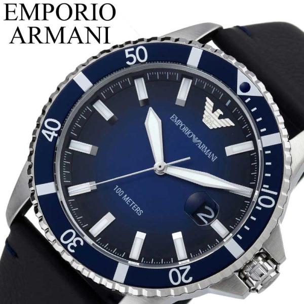 エンポリオ アルマーニ 腕時計 EMPORIO ARMANI 時計 ダイバー DIVER メンズ ブ...