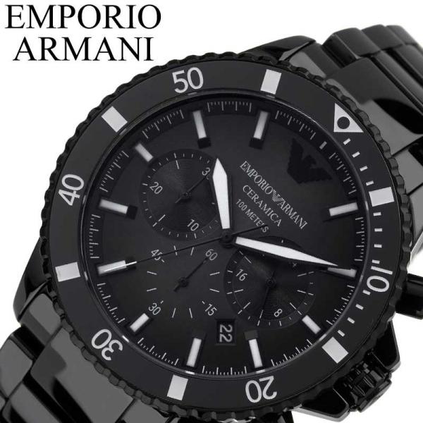 エンポリオ アルマーニ 腕時計 EMPORIO ARMANI 時計 ダイバー DIVER メンズ ブ...
