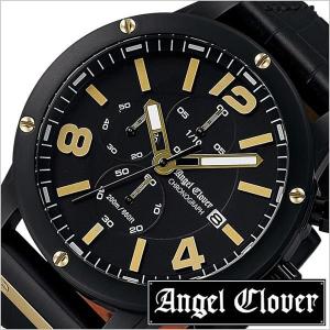 エンジェル クローバー 腕時計 Angel Clover 時計 エクスベンチャー クロノグラフ EVC46BBK-BK メンズ｜hstyle