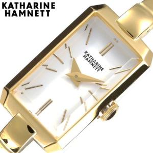 キャサリンハムネット 腕時計 KATHARINEHAMNETT 時計 レクタングル RECTANGLE レディース ホワイト  KH88H8-B04｜hstyle