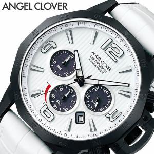 エンジェルクローバー 腕時計 Angel Clover 時計 タイムクラフトソーラー TIME CRAFT SOLAR メンズ ホワイト NTS45BWH-WH｜hstyle