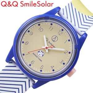 シチズン 腕時計 Q&Q 時計 CITIZEN ソーラー 防水 軽い スマイルソーラー Smile Solar パピエ ティグル ブルー キッズ レディース R02A-501VK｜hstyle