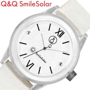 シチズン 腕時計 Q&Q 時計 CITIZEN ソーラー 防水 軽い スマイルソーラー Smile Solar きらめく時計 ホワイト 贈り物 キッズ レディース RP18-002｜hstyle