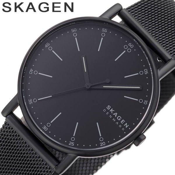 SKAGEN 腕時計 スカーゲン 時計 シグネチャー SIGNATUR ユニセックス 腕時計 ブラッ...