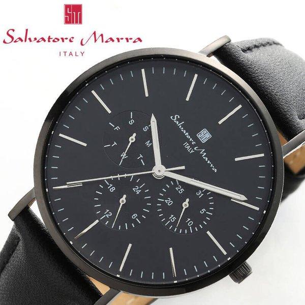 サルバトーレマーラ 腕時計 SalvatoreMarra 時計 クォーツ SM22102-BKBK ...