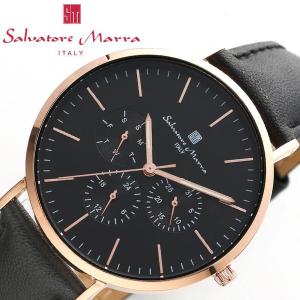サルバトーレマーラ 腕時計 SalvatoreMarra 時計 クォーツ SM22102-PGBK ...