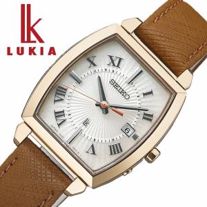 セイコー 電波 ソーラー 腕時計 SEIKO 時計 ルキア LUKIA 女性 レディース 華奢 小ぶり アンティーク 革ベルト 四角 スクエア 電波修正 SSQW066｜hstyle