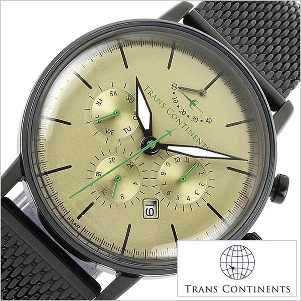 トランスコンチネンツ 腕時計 TRANS CONTINENTS 時計 TAQ-8802-07 メンズ