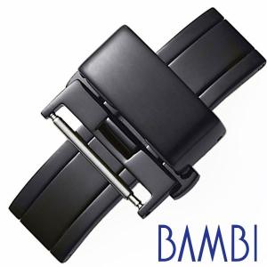 バンビ Dバックル BAMBI 腕時計用バックル 観音プッシュ式 ベルト幅:18mm対応 ZB010P ユニセックス メンズ レーディス｜hstyle