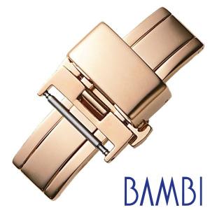 バンビ Dバックル BAMBI 腕時計用バックル 観音プッシュ式 ベルト幅:16mm対応 ZP010N ユニセックス メンズ レーディス｜hstyle