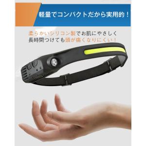 在庫処分 ヘッドライト 充電式 LED ヘッド...の詳細画像1