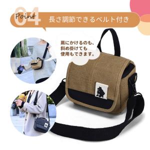 【即納】カメラバッグ ショルダー 一眼レフ 可...の詳細画像5