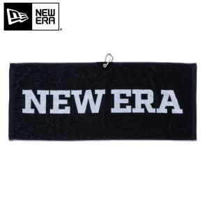 2024SS ゴルフ New Era ワードマークロゴ ブラック × ホワイト New Era GOLF ニューエラ ゴルフ 今治タオル ギフト 今治タオル カラビナ付き ゴルフ コンペ景品｜htcgolf