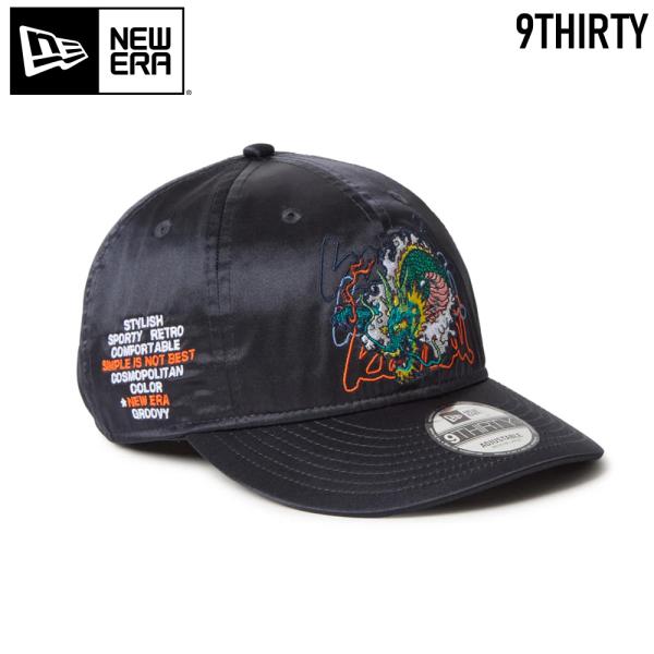 2026SS NEW ERA 9THIRTY kansai yamamoto 龍 サテン ネイビー ...