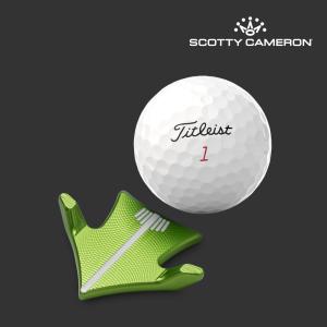 SCOTTY CAMERON スコッティキャメロン 2024 エアロアライメント ツール ボールマーカー ブライトディップグリーン A357 104818 ゴルフ マーカー｜htcgolf