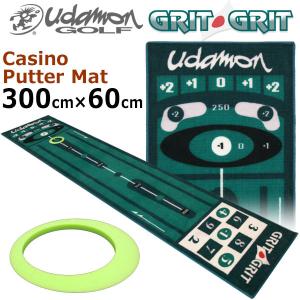 ユダマン カジノ パターマット 300 GRIT GRIT Udamon Golf パッティング練習器　送料無料｜htcgolf