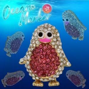オーシャンマーカー ペンギン シルバー×ピンク...の詳細画像1
