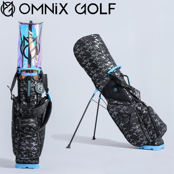 OMNiX GOLF オムニクスゴルフ オムニックスゴルフ CAMO BLUE Stand Bag ...