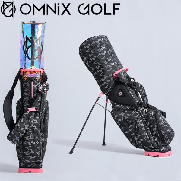 OMNiX GOLF オムニクスゴルフ オムニックスゴルフ CAMO PINK Stand Bag ...