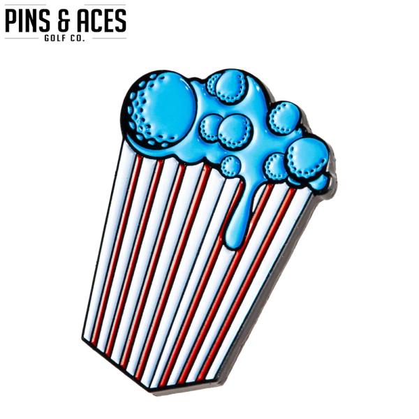 PINS&amp;ACES/ピンズ&amp;エースバタリーポップコーン ボールマーカー Buttery Popcor...