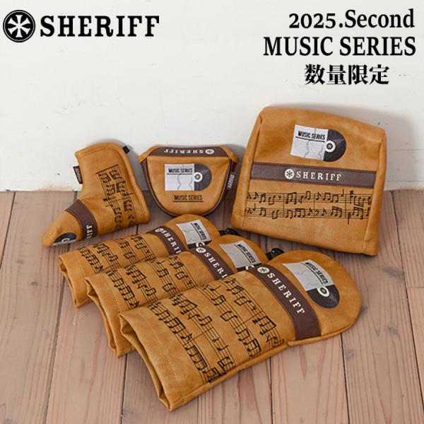 数量限定 SHERIFF 2025 2nd MUSIC SERIES ヘッドカバー マスタード×ダー...