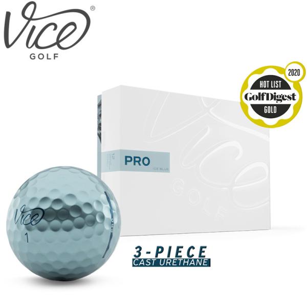 VICE GOLF ヴァイスゴルフ プロ VICE PRO ICE BLUE ゴルフボール 1ダース...