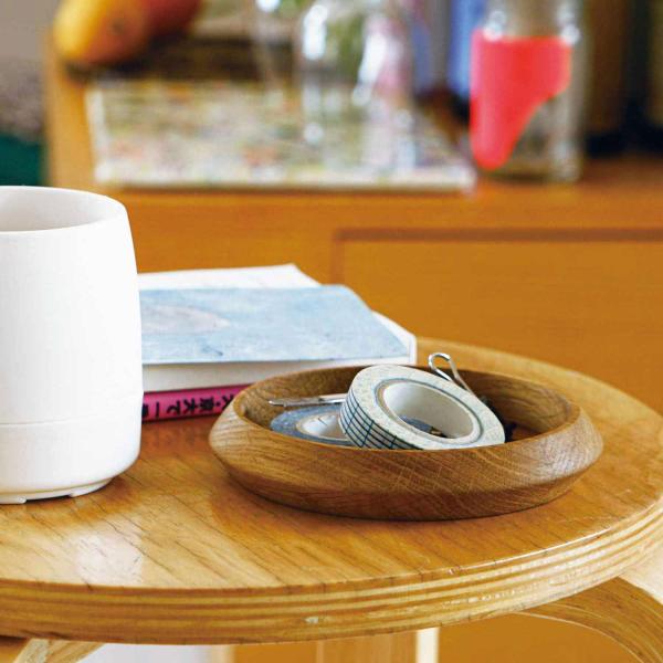 トレー 木製 fur. ウッドトレイ サークル L ファー 丸型 デスクトレイ 収納 小物 アクセサ...