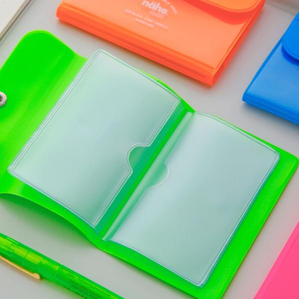 カードケース レディース メンズ nahe カードケース 蛍光 ネオンカラー