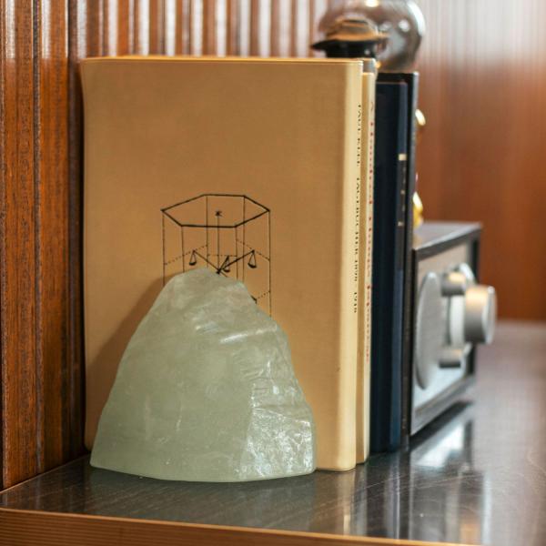 ブックエンド attache アタシェ 蛍硝子ブックエンド ブックスタンド 本立て ブックストッパー...