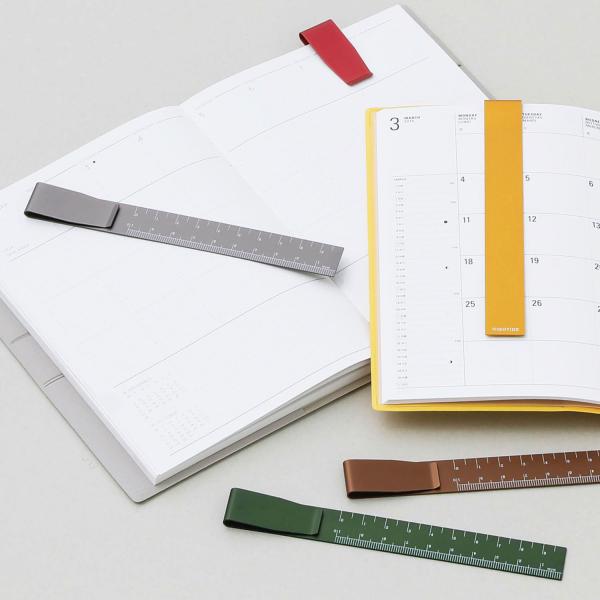 定規 クリップルーラー 15cm ものさし アルミ カラー カラフル おしゃれ かわいい ハイタイド