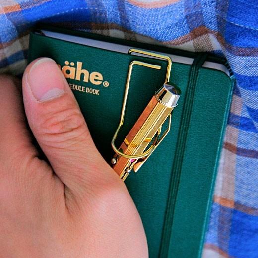 ペンホルダー 手帳 ペンフッククリップ ペン差し ペン収納