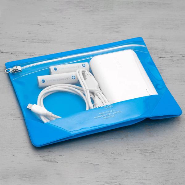 クリアポーチ nahe ガセットポーチ L 化粧ポーチ メイクポーチ ガジェットケース アクセサリー...