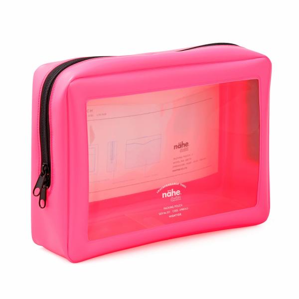 nahe パッキングポーチ ネオン L トラベルポーチ 旅行 化粧ポーチ メイク クリアケース 小物...