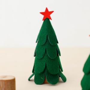 木製 オブジェ ウッドツリー ウォールナットM クリスマス 置物 飾り