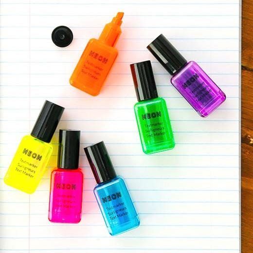 蛍光ペン BRUNNEN ブルネン マニキュア蛍光ペン プチギフト かわいい 学校