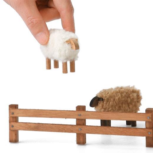 SHEEP ヒツジ オブジェ 飾り 木製 雑貨 ギフト プレゼント 置物 羊 干支 かわいい