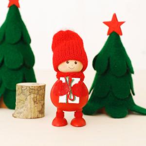 NORDIKA nisse ノルディカ ニッセ 人形 プレゼントを抱えたふとっちょ男の子 クリスマス オブジェ 飾り 木製 北欧 雑貨 プレゼント ギフト 置物｜htdd
