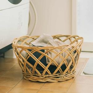 ツルヤ商店 籐バスケット maru S(籐 ラタン カゴ バスケット 収納かご