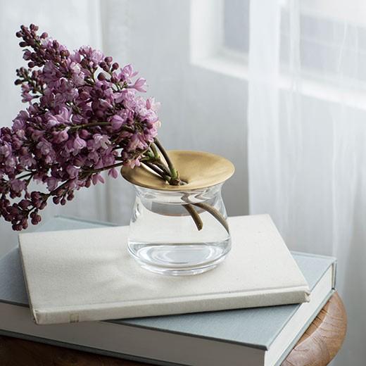 フラワーベース 花瓶 KINTO LUNA ベース 80x70mm 一輪挿し 多肉植物 水耕栽培 ガ...