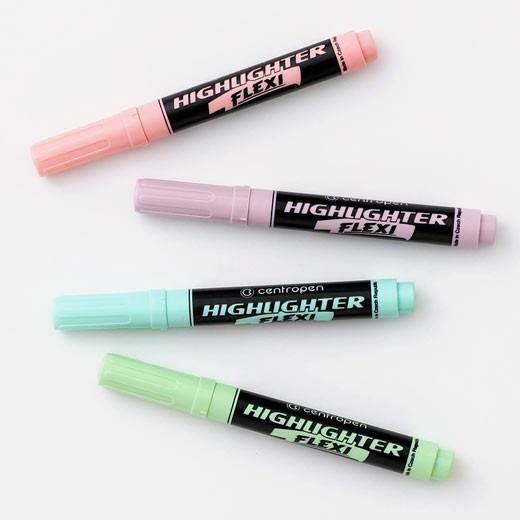 新学期 文房具 centropen セントロペン HIGHLIGHTER FLEXI SOFT ハイ...