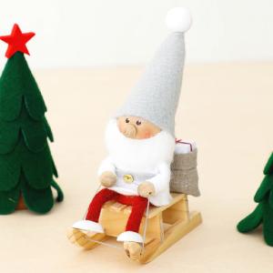 NORDIKA nisse ノルディカ ニッセ そりに乗るサンタ サンタ サンタクロース クリスマス オブジェ 飾り 木製 北欧 雑貨 置物 プレゼント ギフト｜htdd