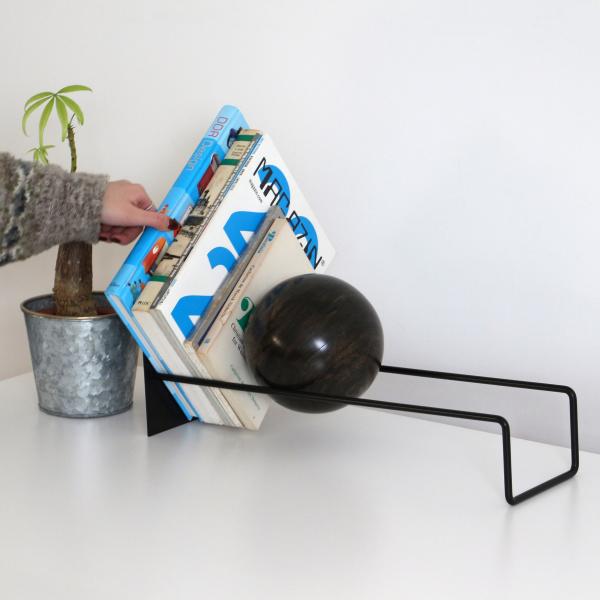 Slope Book End スロープブックエンド ブックエンド 本立て ブック スタンド アイアン...