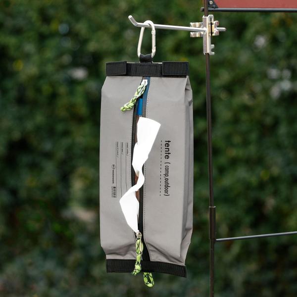 ティッシュケース tente Reflection ボックス カバー 撥水 反射 リフレクター 吊り...