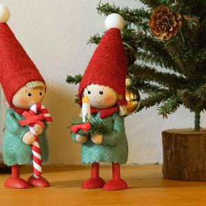 NORDIKA nisse ノルディカニッセ 2023 人形 キャンドルを持った女の子 クリスマス オブジェ 飾り 木製 北欧 雑貨 置物 プレゼント ギフト｜htdd