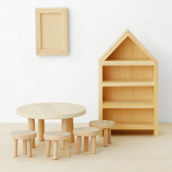 ミニチュア 家具セット LUNDBY DIY DININGROOM SET ルンドビー テーブル＆本...